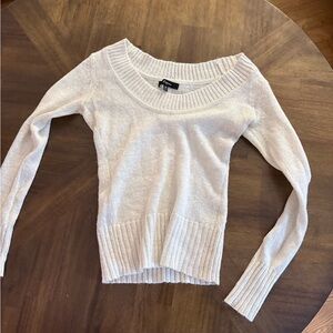 Express Cream Women's Crew Neck Sweater
